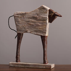 Vintage Resin Horse & Bull Figurines by Snagg A Sculpture
