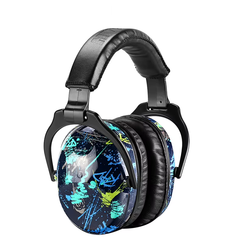 Kids earmuffs with soft leather headband – image 9