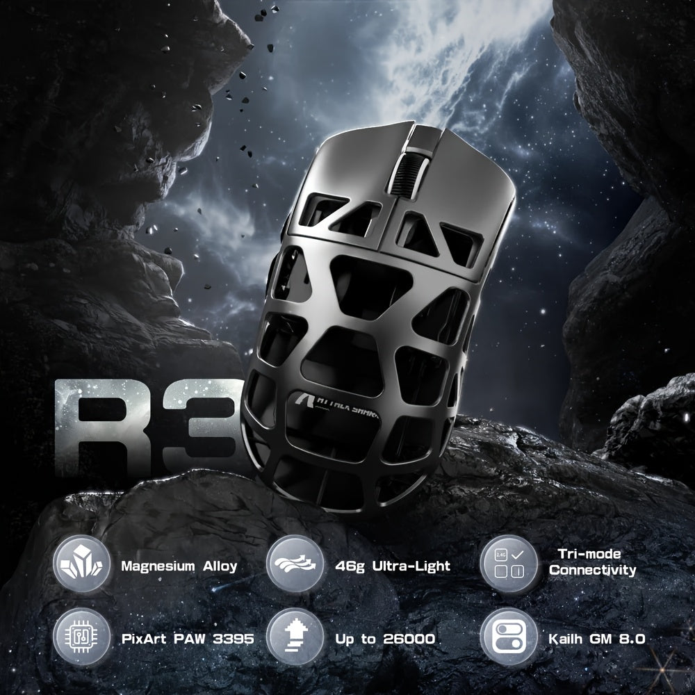 Superlight Wireless Gaming Mouse – 46g Magnesium Alloy Design by Snagg A Gaming Mouse