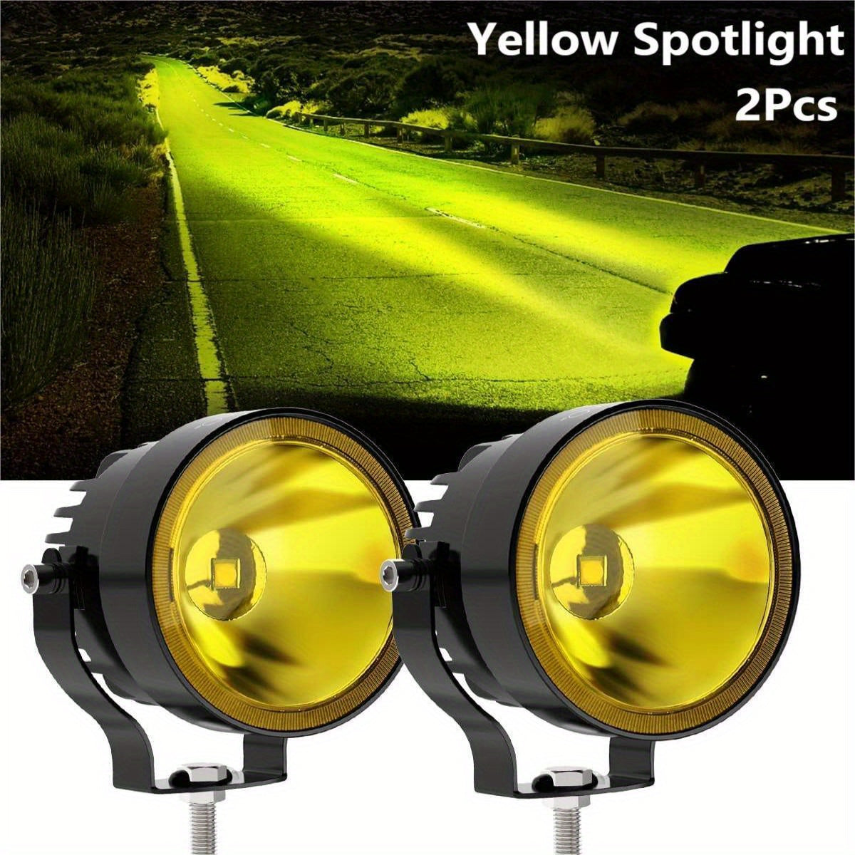 2pcs 10.16cm Round LED Off-Road Spot Lights by Snagg A Spot Lights