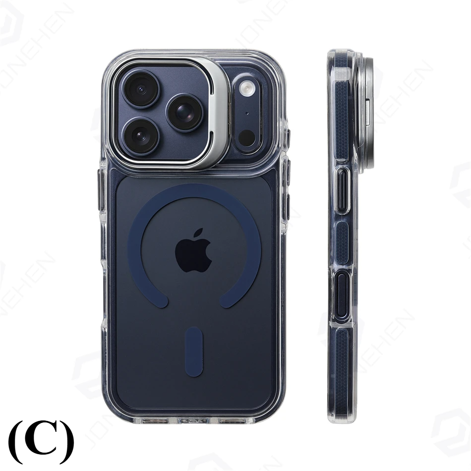 Ultra Slim Magnetic Shockproof Case – for iPhone 16 Series - C - Blue / Pro - Phone Cases & Covers