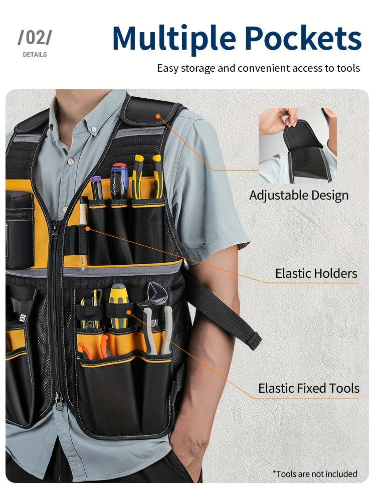 Adjustable Electrician Tool Vest by Snagg A Tool Vest