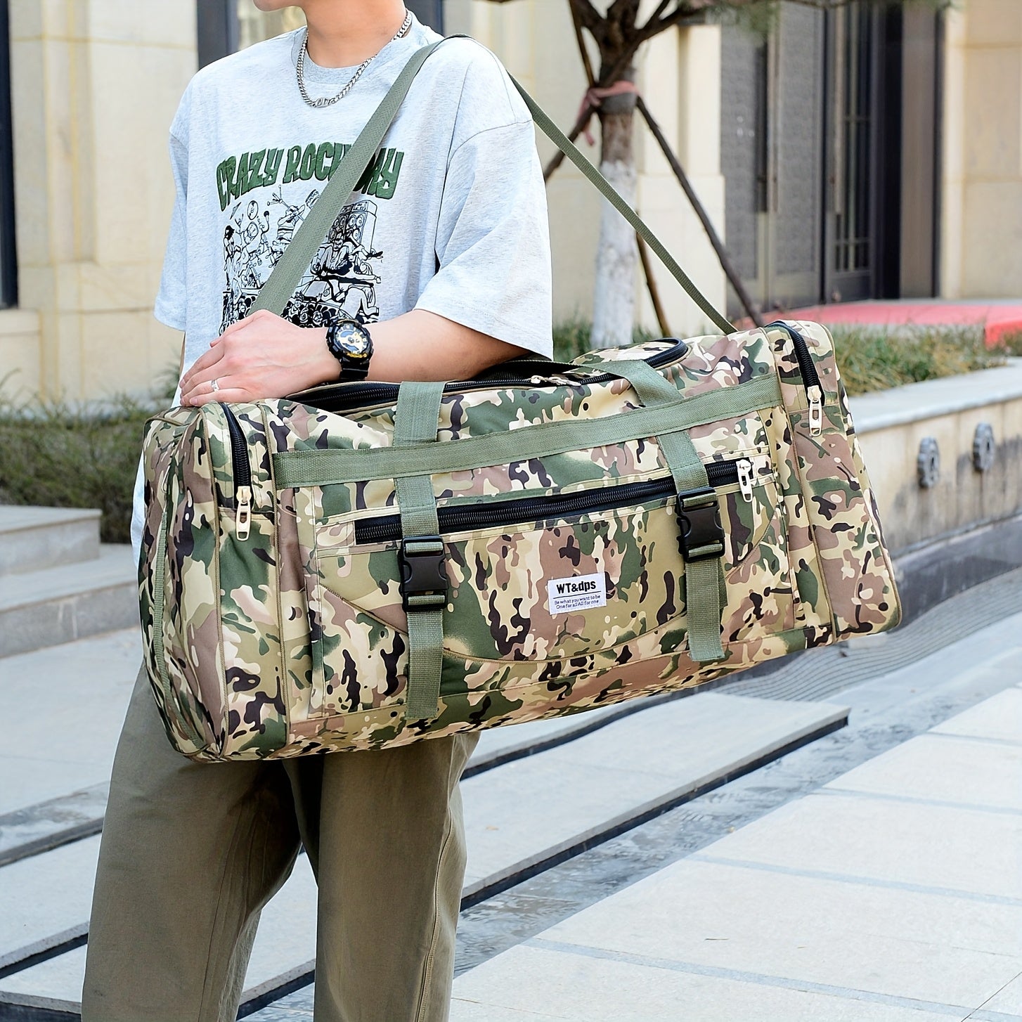 Large Camouflage Duffel Bag by Snagg It Bags