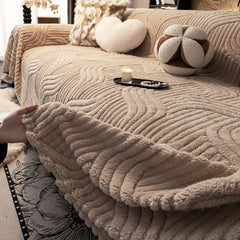 Oversized, Soft & Durable Plush Sofa Cover by Snagg A Sofa Cover