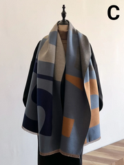 Luxury Double Sided Winter Scarf for Women