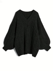 Plus Size Women’s V-Neck Sweater by Snagg A Top