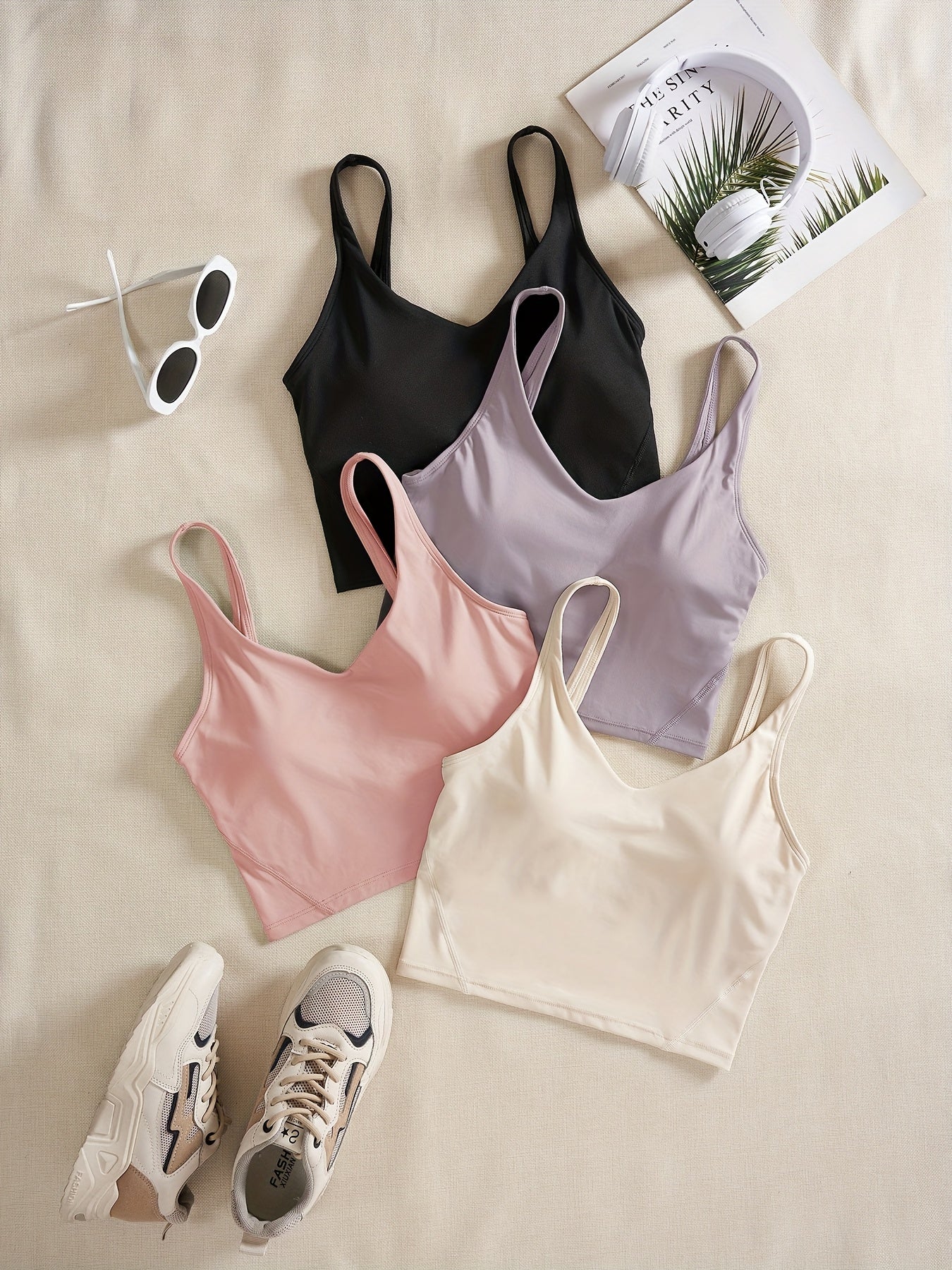 Women’s 4-Piece Sports V-Neck Tank Top by Snagg A Tank Top