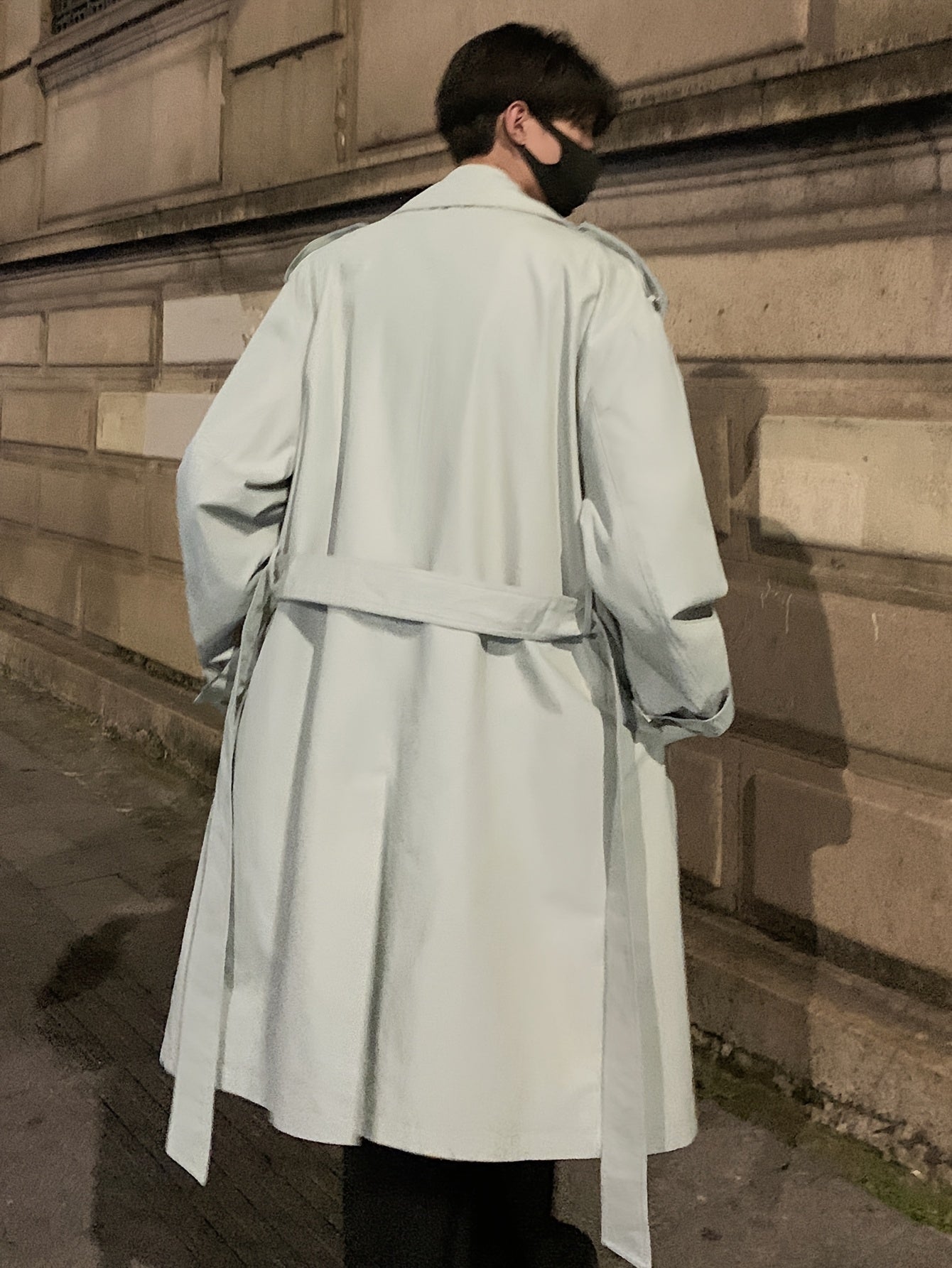 Men’s Double-Breasted Trench Coat with Belt by Snagg A Coat