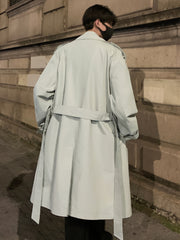 Men’s Double-Breasted Trench Coat with Belt by Snagg A Coat