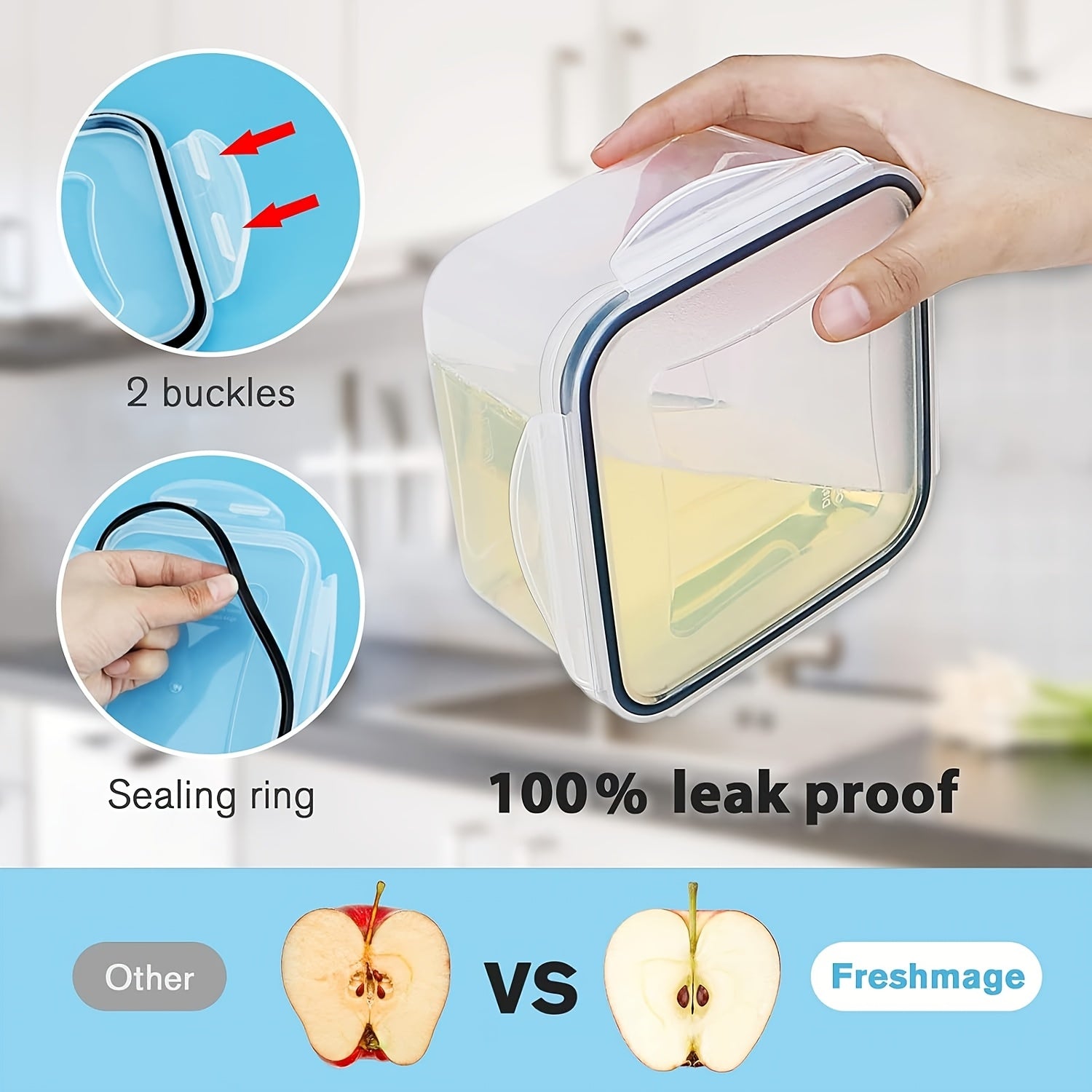 48pcs Airtight Food Storage Containers Set by Snagg A Container