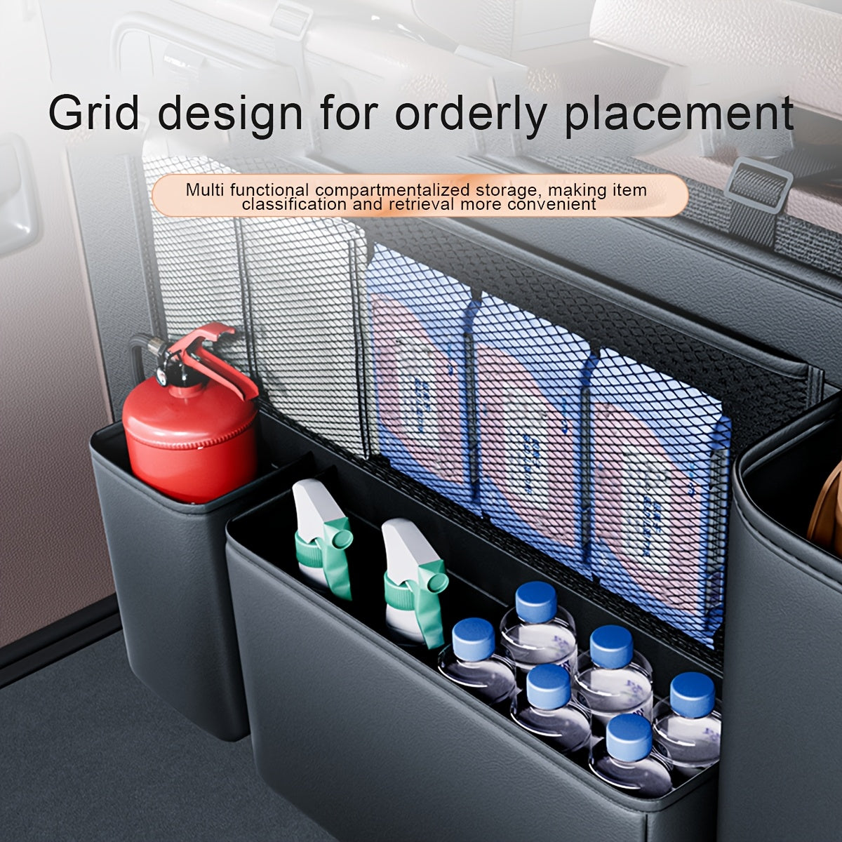 Faux Leather Car Trunk Organizer by Snagg A Storage Box