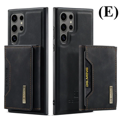 2 in 1 Detachable Wallet Card Holder Case – for Samsung Galaxy S25 Series - Edge / E - Black - Phone Cases & Covers