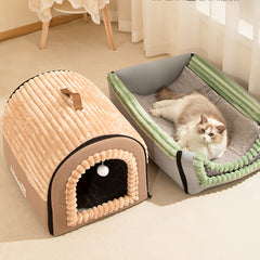 Soft Sanctuary Enclosed Dog & Cat Bed by Snagg A Cave