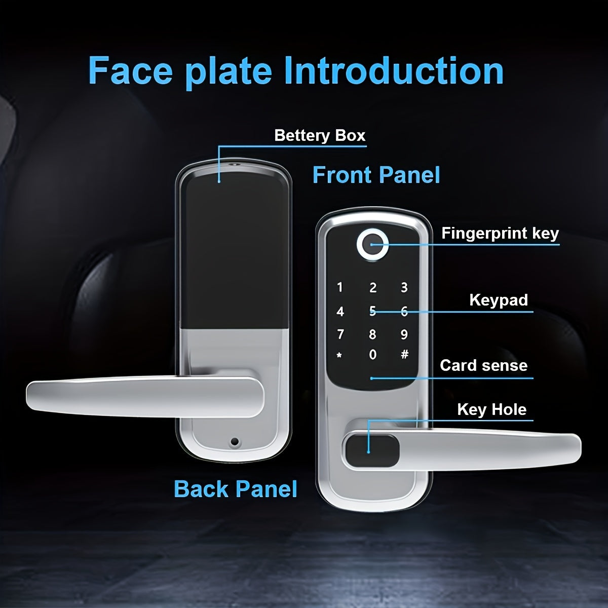 Smart Door Lock with Fingerprint & Keypad by Snagg A Smart Door Lock