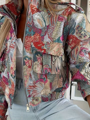 Women’s Floral Embroidered Casual Jacket by Snagg A Jacket