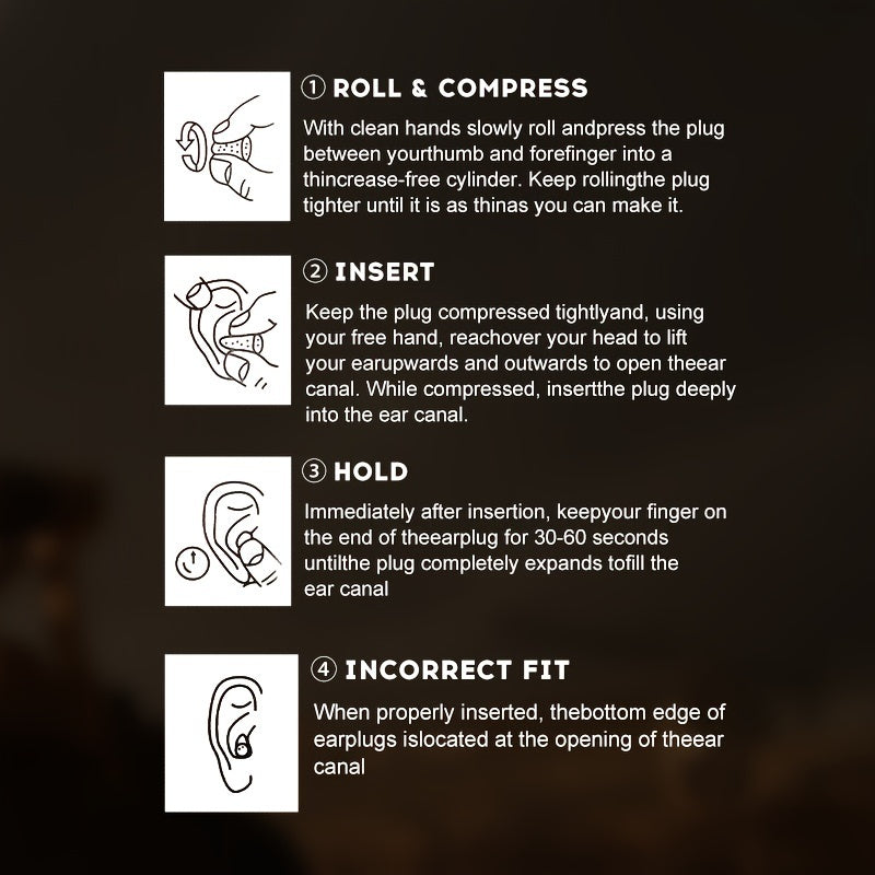 500pcs Reusable PU Earplugs for Noise Reduction & Hearing Protection by Snagg An Earplug