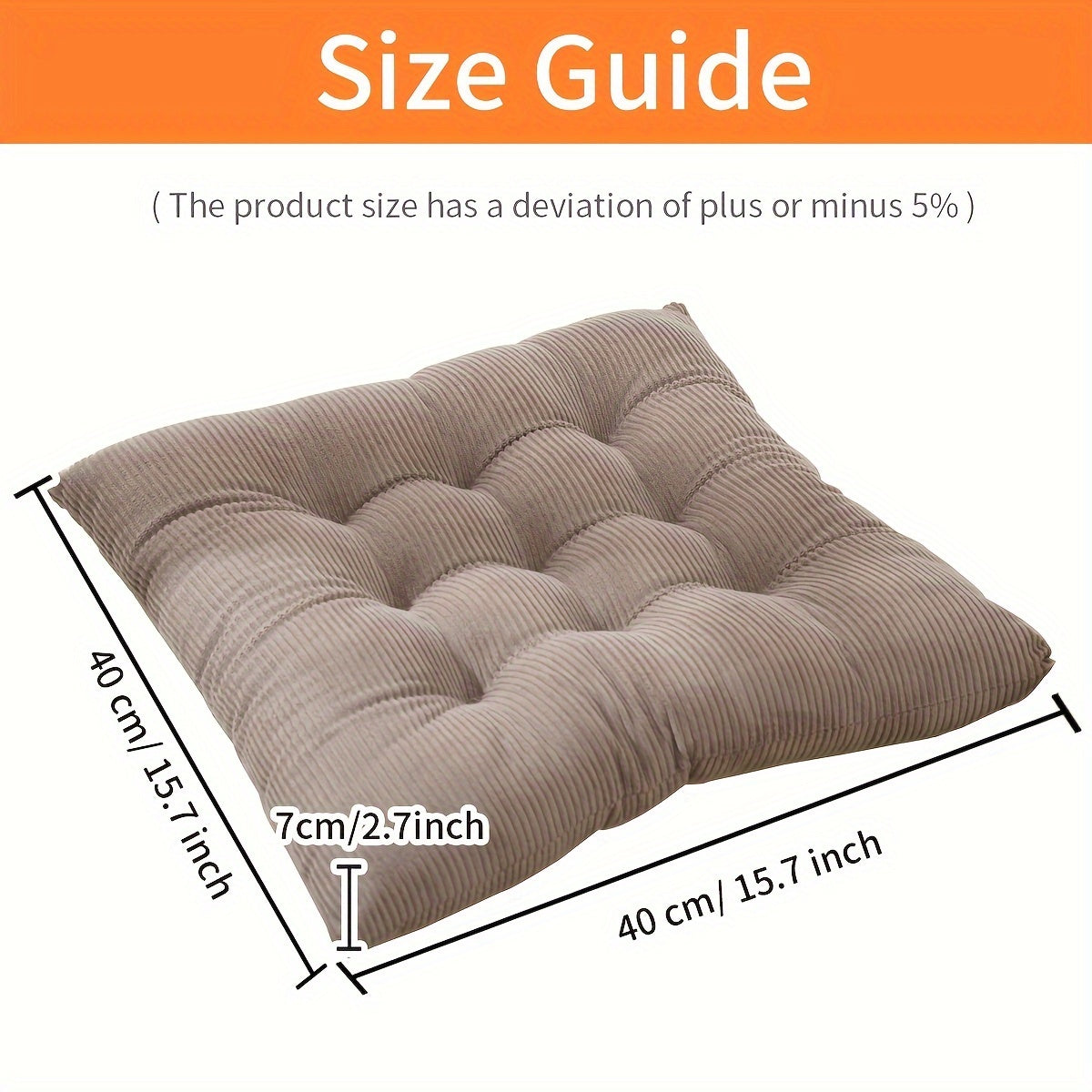 Classic Washable Polyester Chair Pads with Ties – 4 Pack by Snagg A Cushion