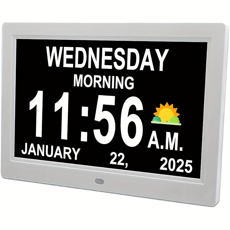 Large Digital Dementia Clock for Seniors by Snagg A Clock