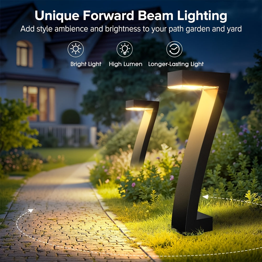 4 Pack Solar Pathway Lights Bright LED Outdoor Garden Lamps for Patio by Snagg An Outdoor Light