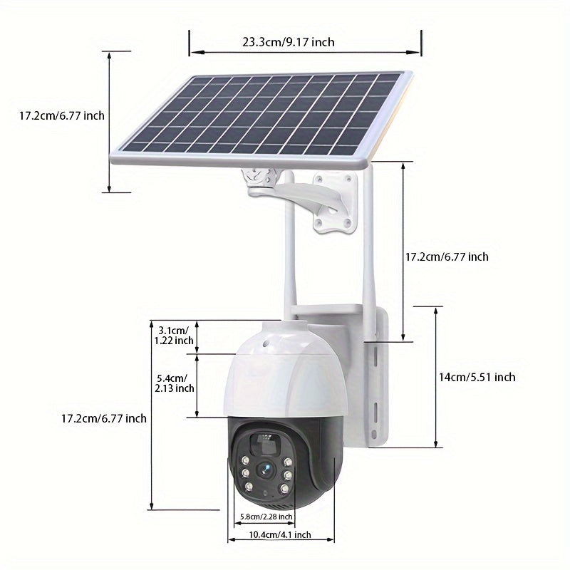 2 Pack 4MP Solar Powered Security Cameras by Snagg An Outdoor Camera