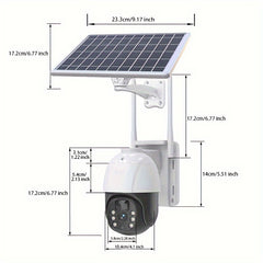 2 Pack 4MP Solar Powered Security Cameras by Snagg An Outdoor Camera