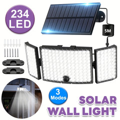 2 Pack 234 LED Outdoor Motion Sensor Solar Wall Lights by Snagg An Outdoor Light
