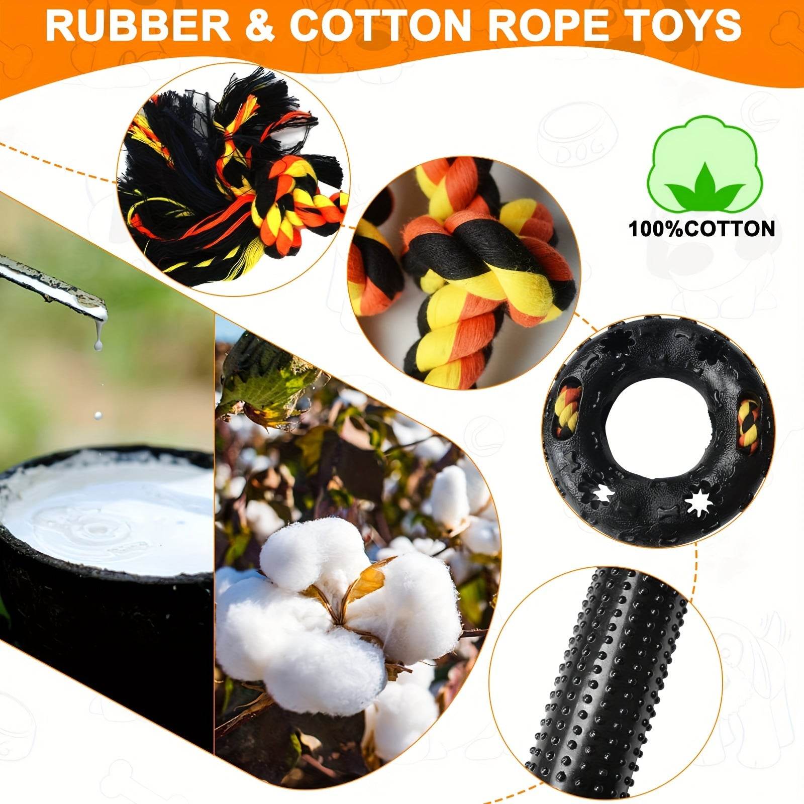 6PCS Durable Dog Chew Toy Set - SnaggIt