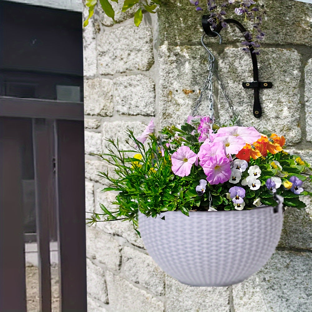 4pcs Hanging Baskets with Chains by Snagg A Pot