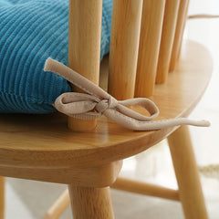 Classic Washable Polyester Chair Pads with Ties – 4 Pack by Snagg A Cushion