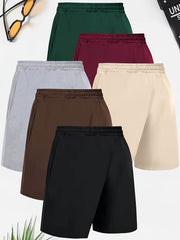 6pcs Men’s Summer Casual Jean-Style Shorts - SnaggIt