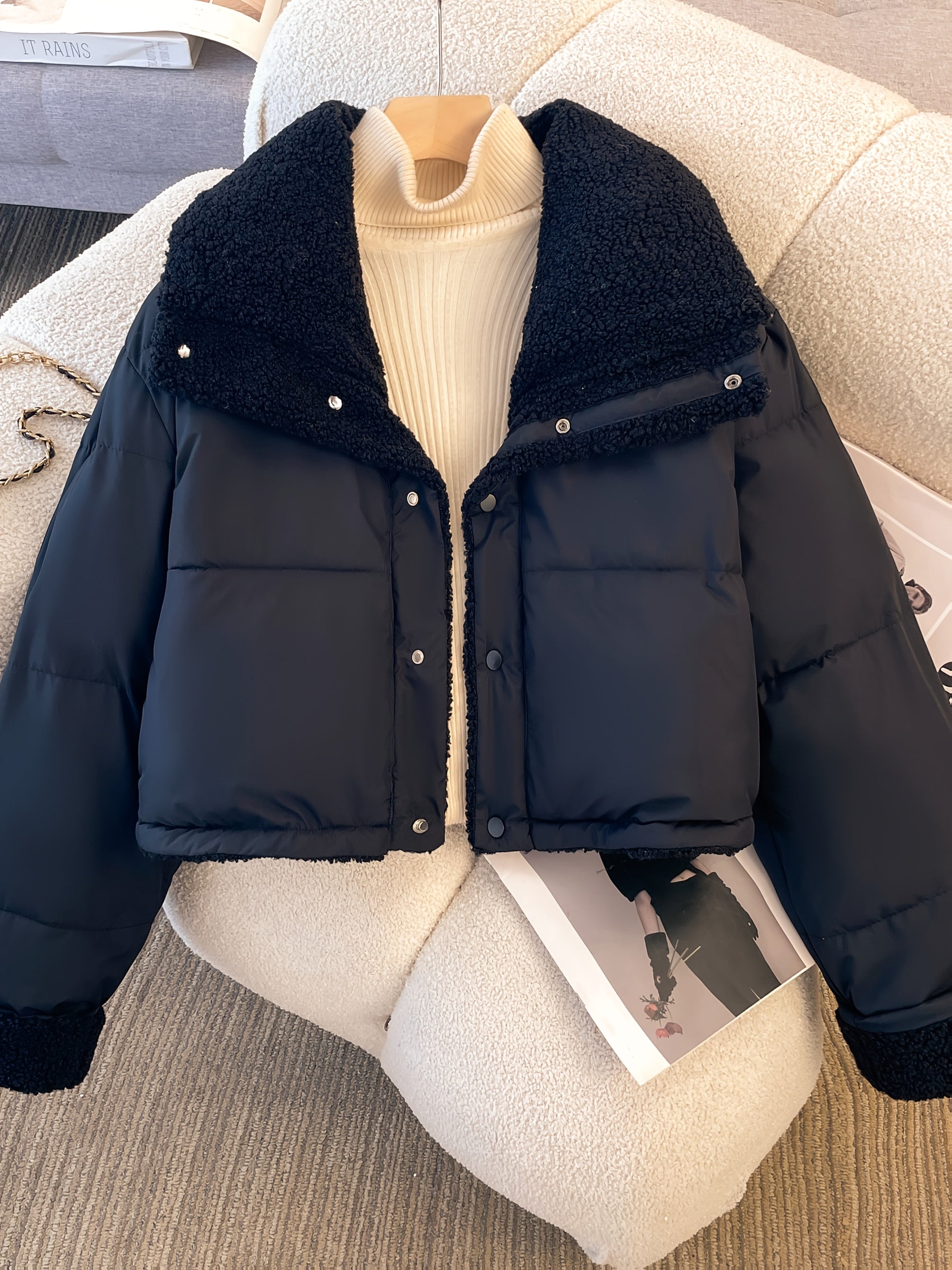 Women’s Short Collar Reversible Jacket by Snagg A Jacket