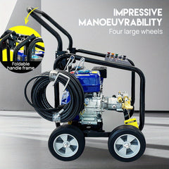 Industrial 4800 PSI Petrol Pressure Washer – 10HP Engine with 20m Hose