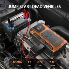6000A Car Jump Starter with Air Compressor by Snagg A Jump Starter