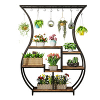 70.9" 6 Tier Plant Stand with 10 Hooks by Snagg A Rack