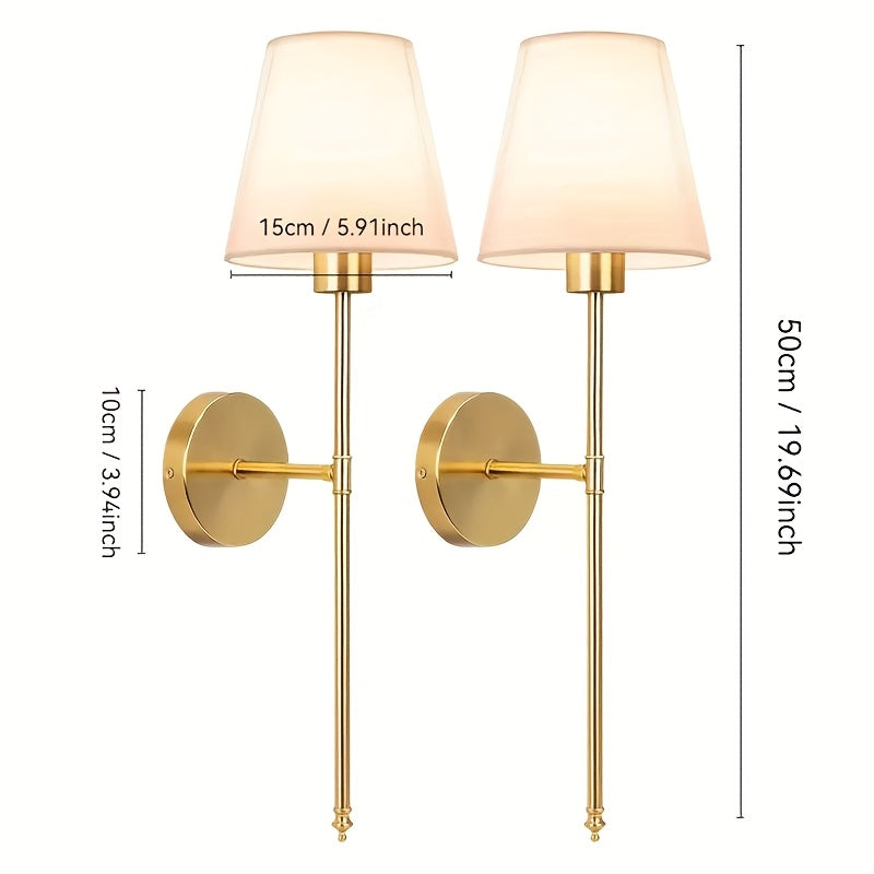 2pcs Battery Operated Wall Sconces by Snagg A Wall Light