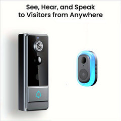 1080P Wireless Doorbell Camera HD Video with Two Way Audio, Motion Detection by Snagg A Doorbell Camera