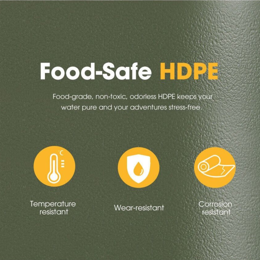 Portable Outdoor Water Barrel for Camping Hiking Off Grid & Emergency Use - 18L - Roadside Essentials