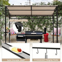 Large BBQ Gazebo Tent with Grill Shelter by Snagg An Umbrella