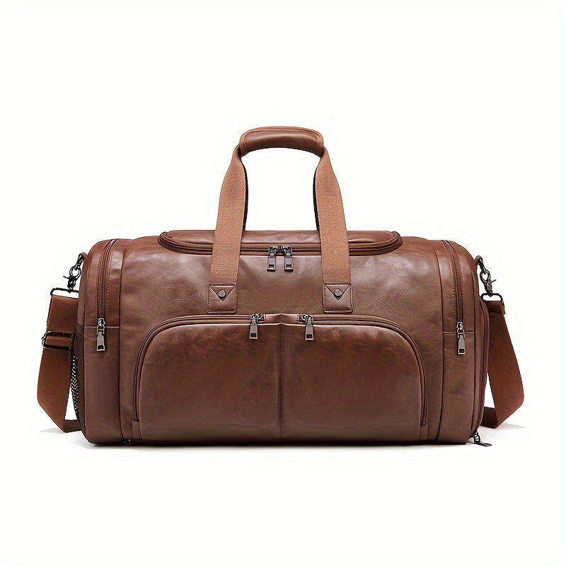 Vintage Brown Duffel Bag by Snagg It Bags