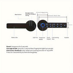 5 in 1 Smart Fingerprint Door Lock by Snagg A Smart Door Lock