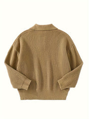 Men’s Loose Striped Knitted Golf Sweater by Snagg A Jumper