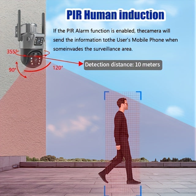 4MP Solar Powered Security Camera – 2.4K Resolution with Pan-Tilt by Snagg An Outdoor Camera