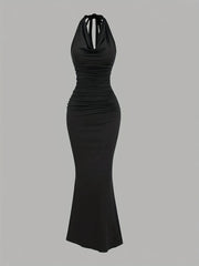 2pcs Elegant Halter Neck Mermaid Dresses - SnaggIt