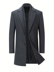 New Fall/Winter Men’s Wool Coat with Scarf Collar by Snagg A Coat