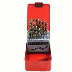 25 Piece M35 Cobalt Drill Bit Set — 1.0–13.0mm HSS-Co Twist Bits