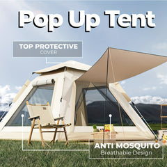 Instant Pop Up Camping Tent – 4–5 Person by Snagg A Camping Tent