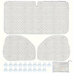RV Sunshade Set Windshield & Side Window Covers by Snagg A Car Cover