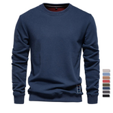 Heavyweight Crew Neck Sweatshirt | Premium Cotton-Blend Thermal Pullover
