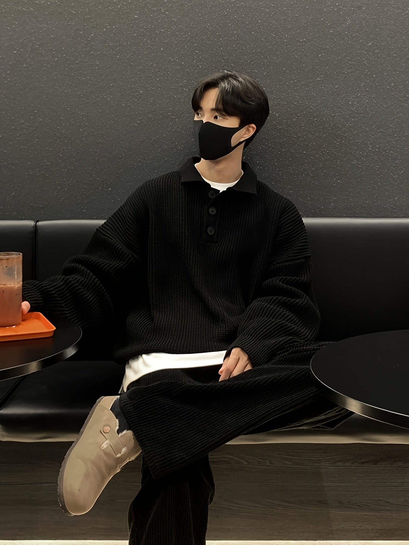 Men’s Loose Striped Knitted Golf Sweater by Snagg A Jumper