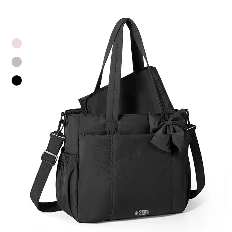 Multifunctional Diaper Bag – Large Capacity Mommy Handbag with Changing Mat & Stroller Organiser